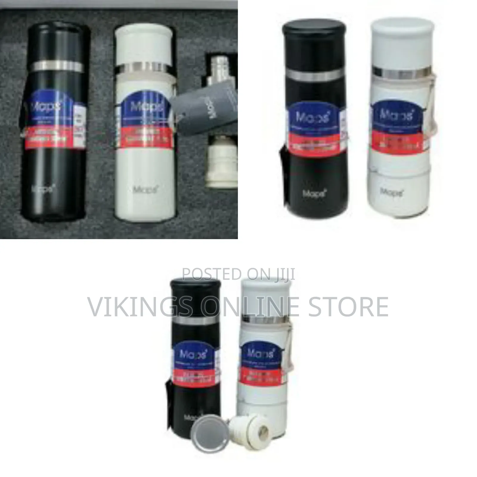 2pc, 350ml Vacuum Flasks Outdoor Thermos Portable Bottles Gift Set