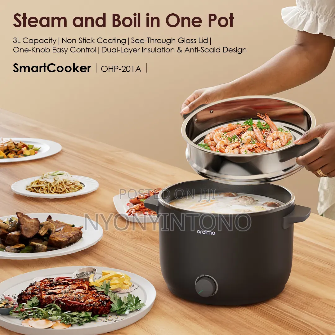 Oraimo Non-Stick Electric Steamer Boiler Smart Cooker Ohp-201a