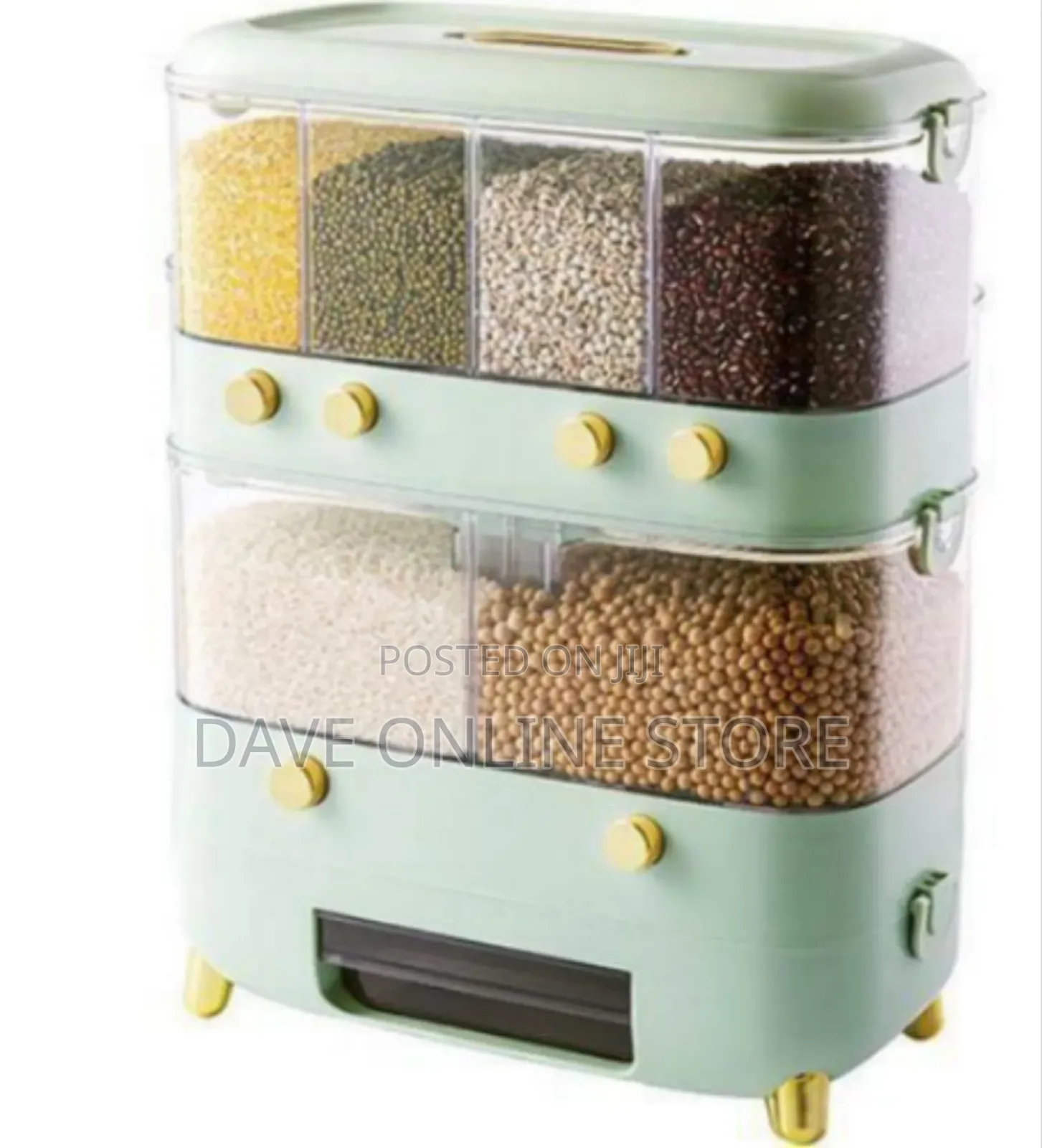 Multi-Grid Dry Food and Grain Dispenser