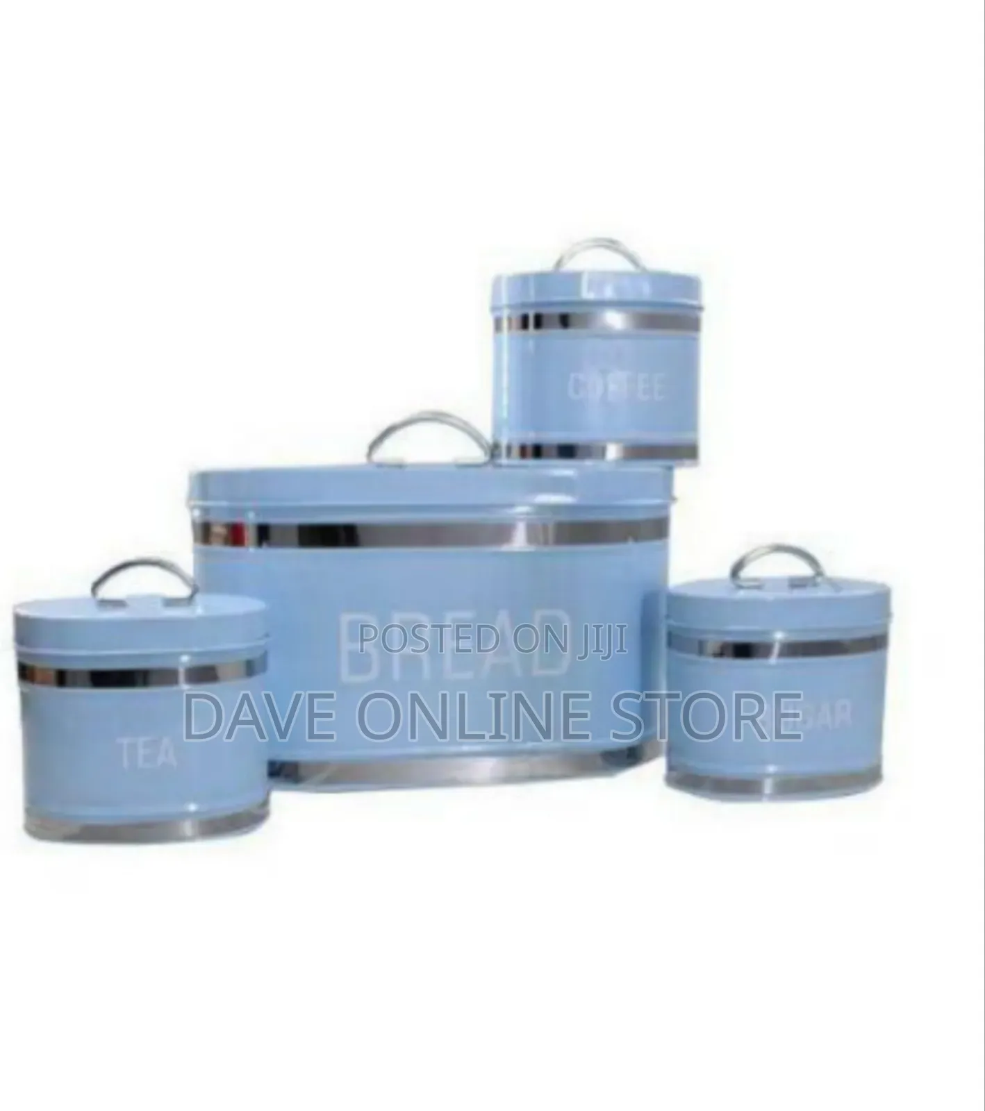 Set of 4 Stylish Kitchen Canisters