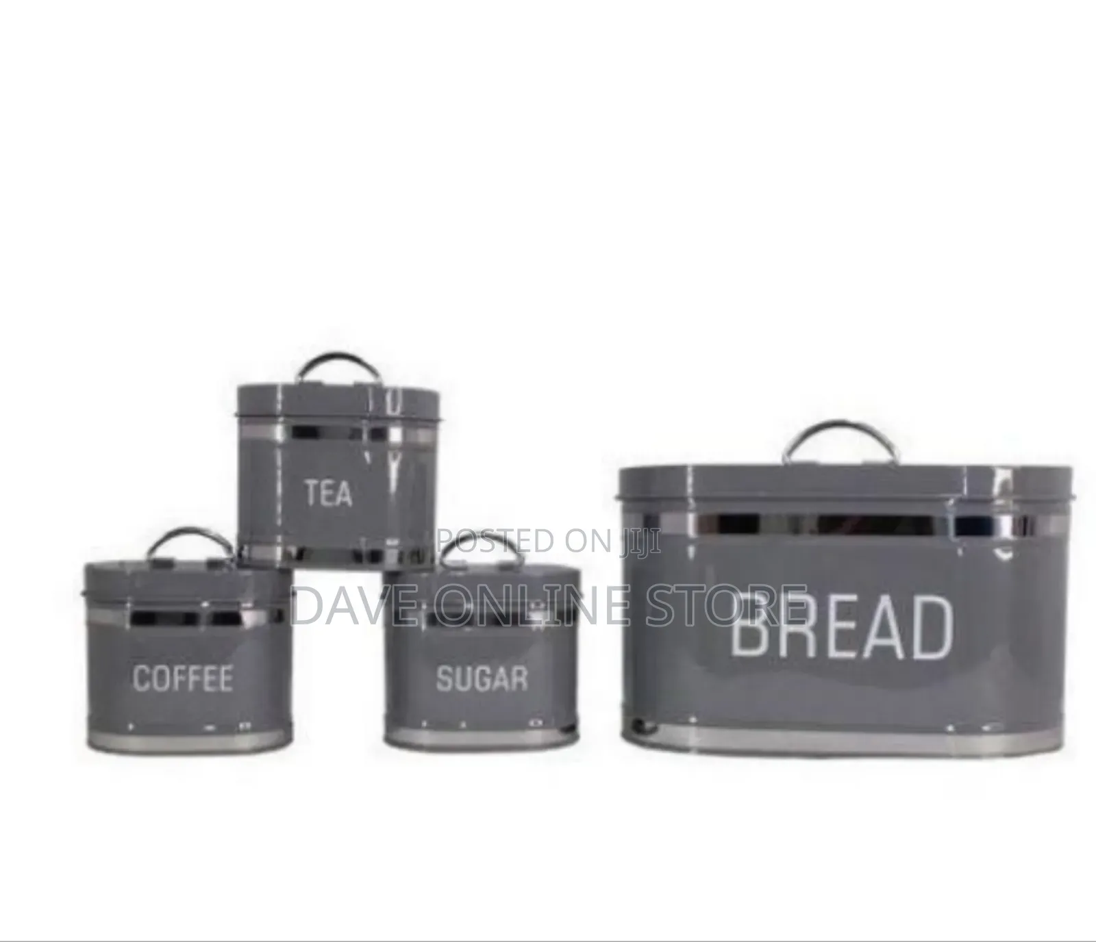 Set of 4 Stylish Kitchen Canisters