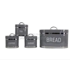 Set of 4 Stylish Kitchen Canisters