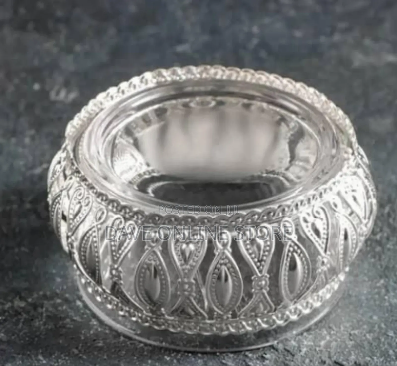 Elegant Silver-Plated Serving Bowl / Decorative Jar