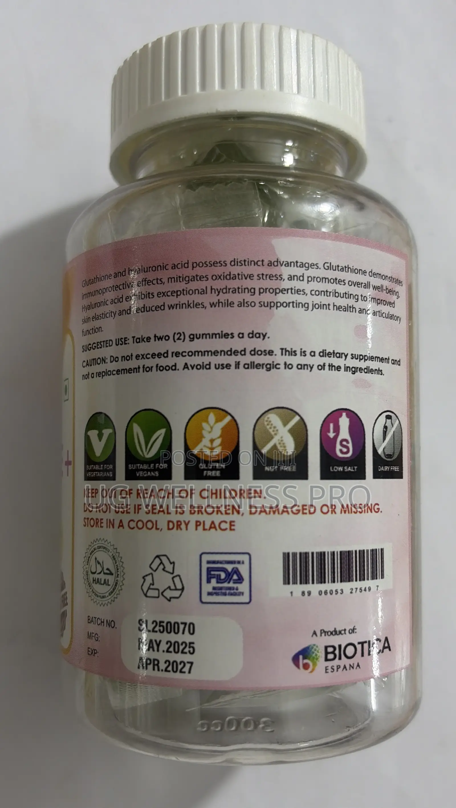 Five Oceans Glutathione Plus Hyaluronic Acid 30 Gummies