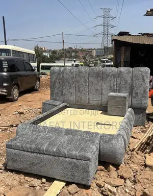 Luxury High-Back Sectional Upholstery Bed