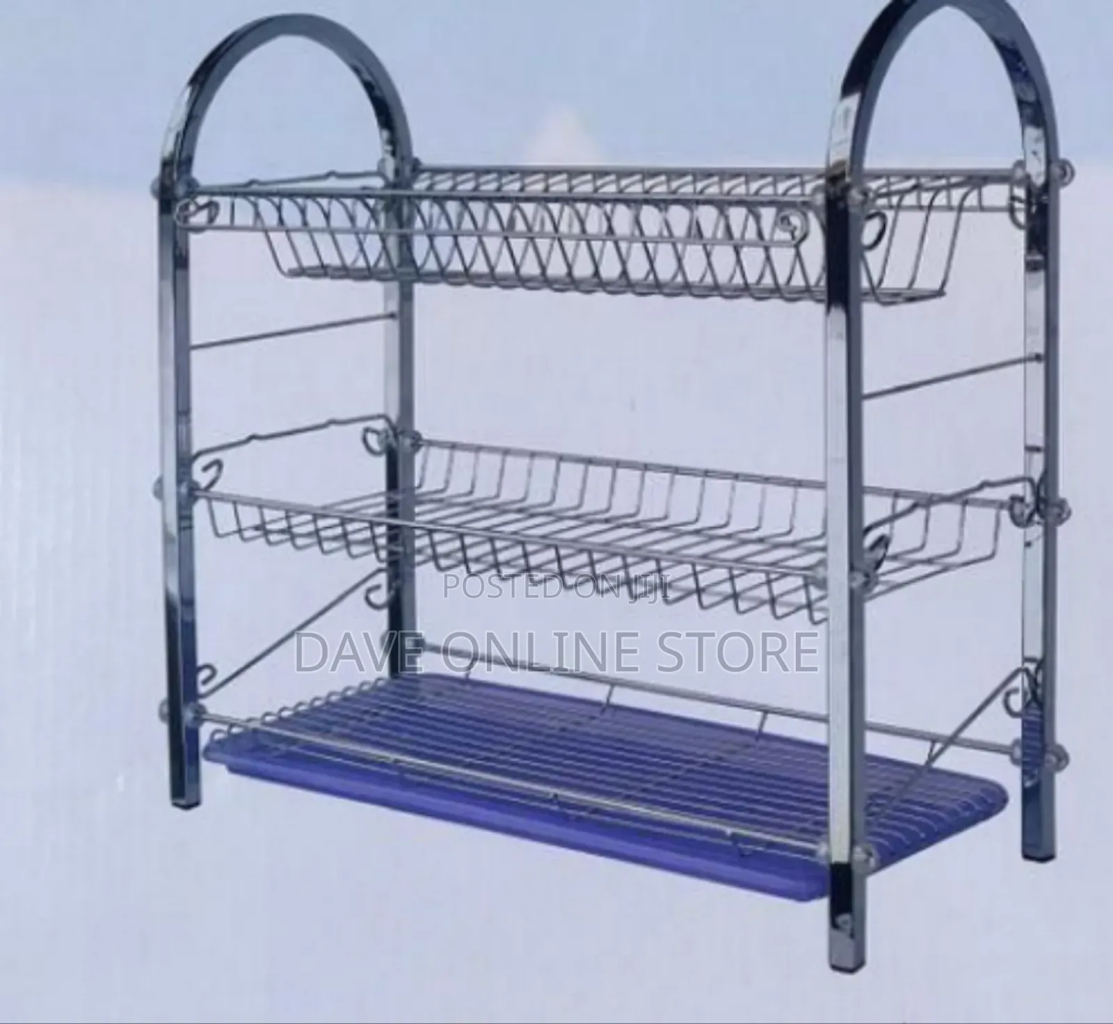 2-Tier Dish Drying Rack With Drainboard
