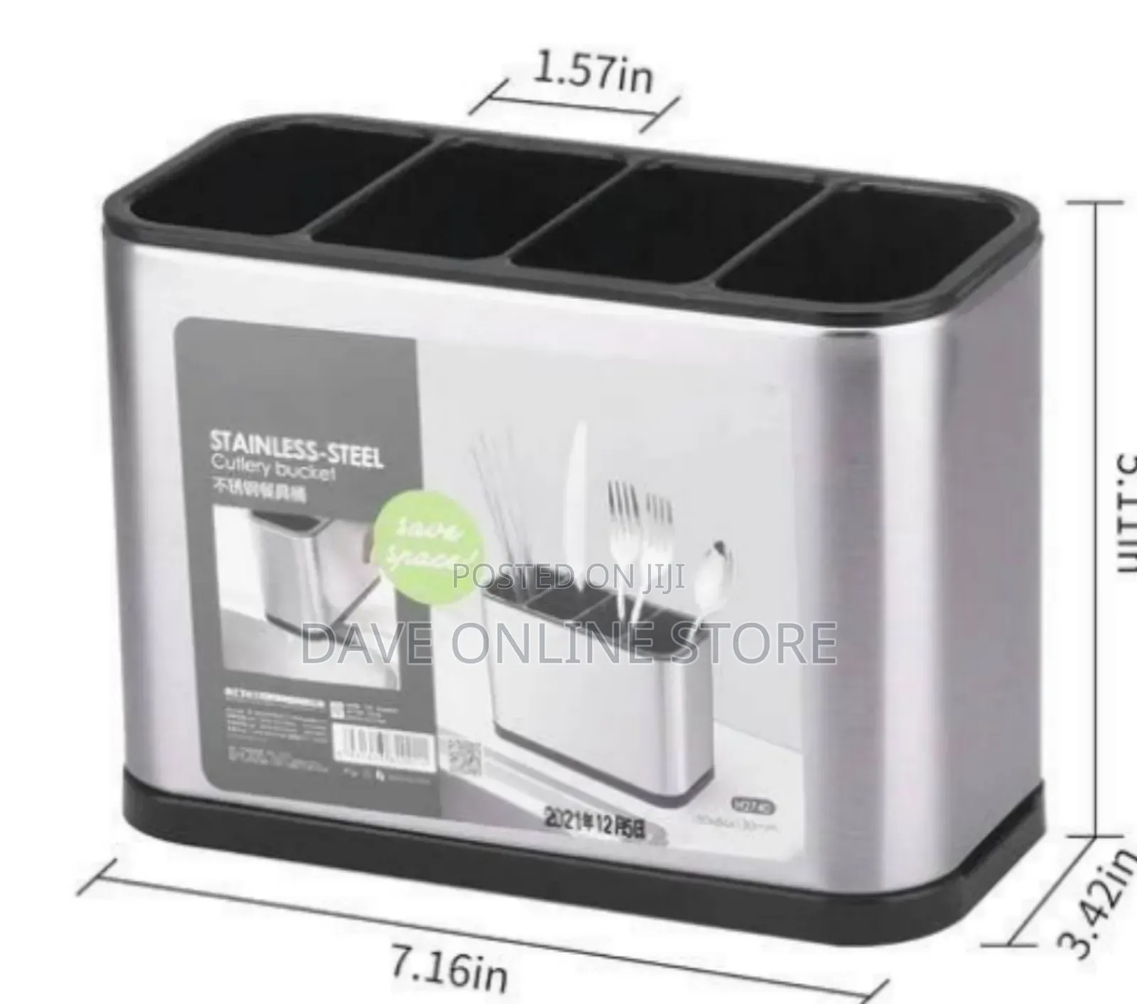 Stainless Steel Multi-Functional Knife Block and Utensil Caddy
