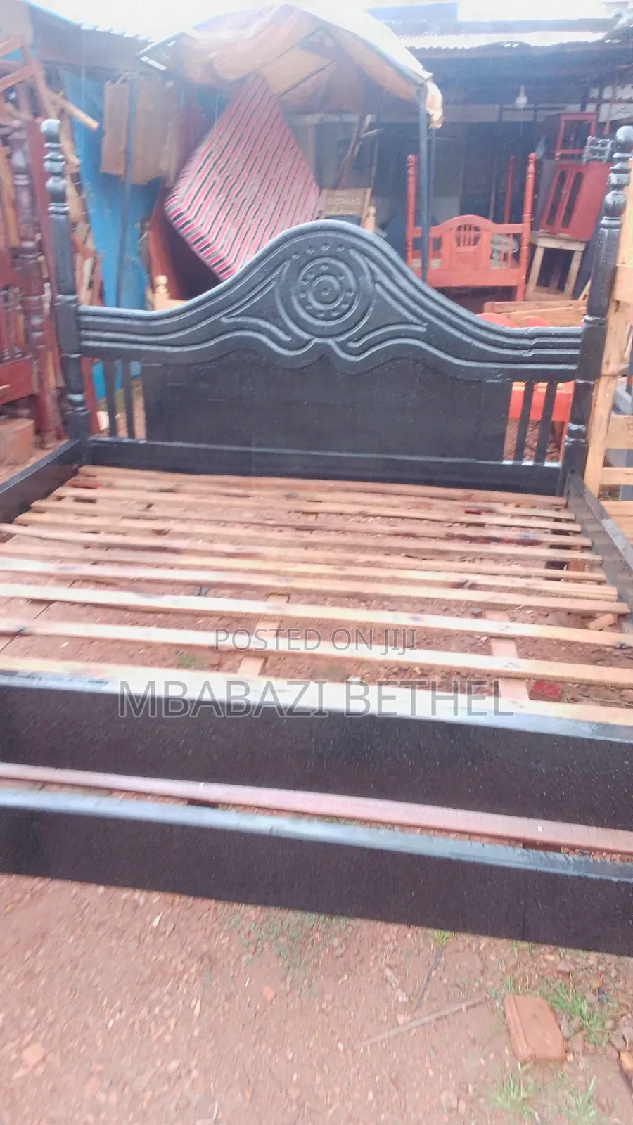 6by6 Wooden Bed Used on Quick Sale