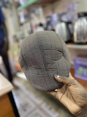 Brown Checked Kangaroo Cap