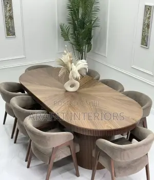 Herringbone Oval Dining Set