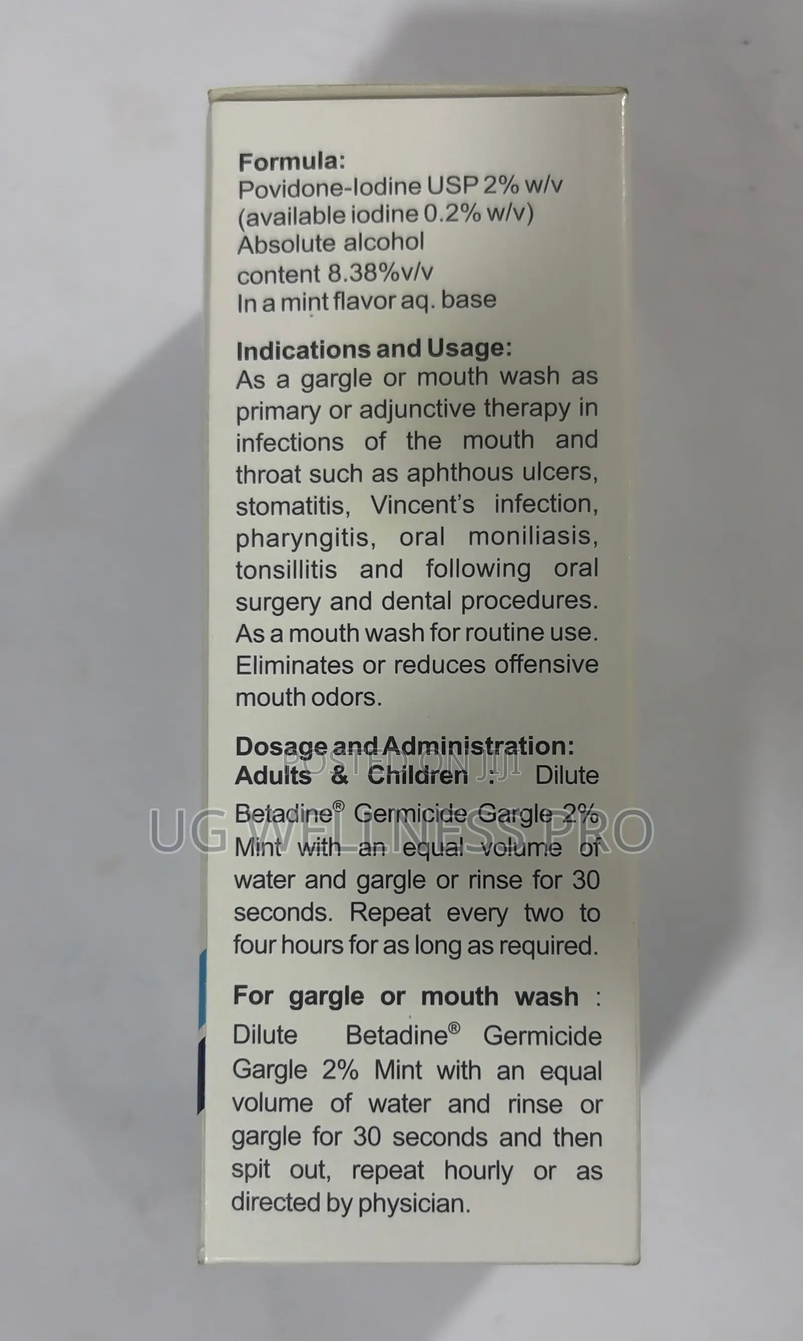 Betadine Mouth Wash Germicide Mint Flavour 100ml