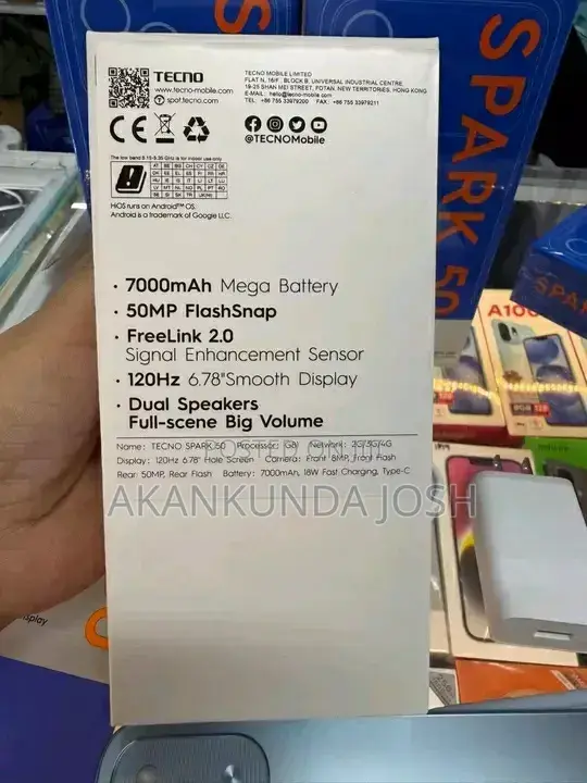 New Tecno Spark 50 128 GB Gray