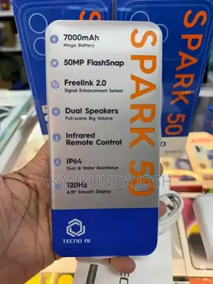 New Tecno Spark 50 128 GB Gray