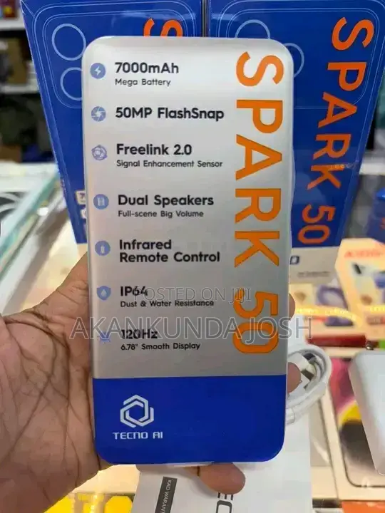 New Tecno Spark 50 128 GB Gray