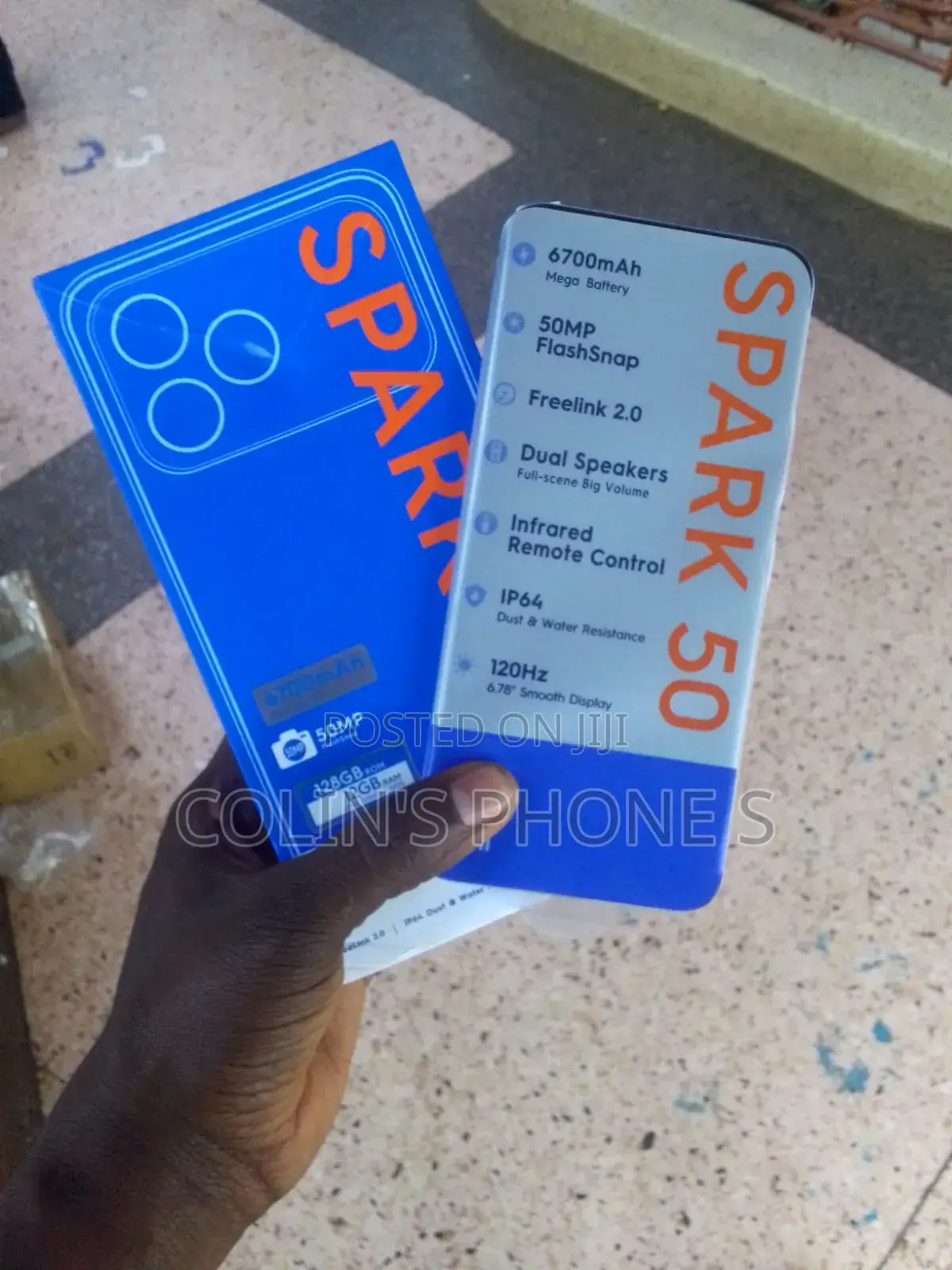 New Tecno Spark 50 128 GB White