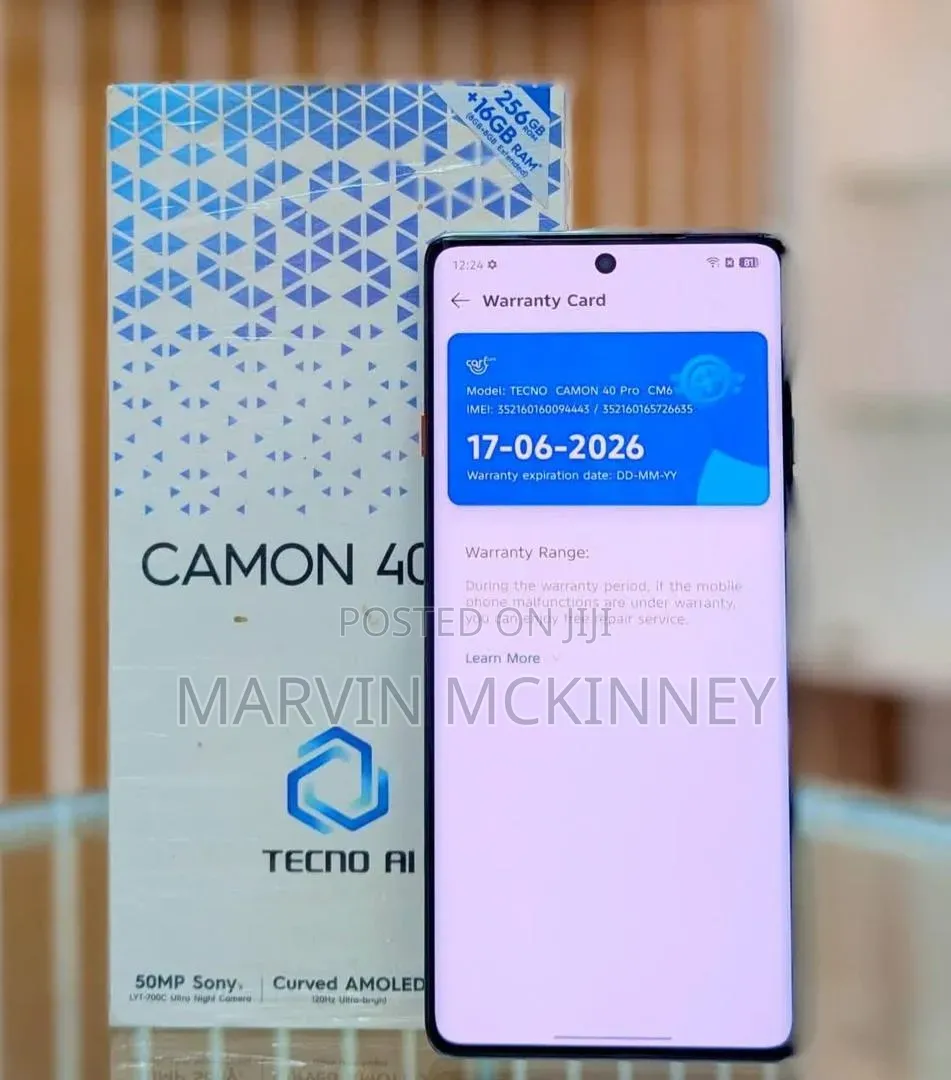 New Tecno Camon 40 256 GB Blue