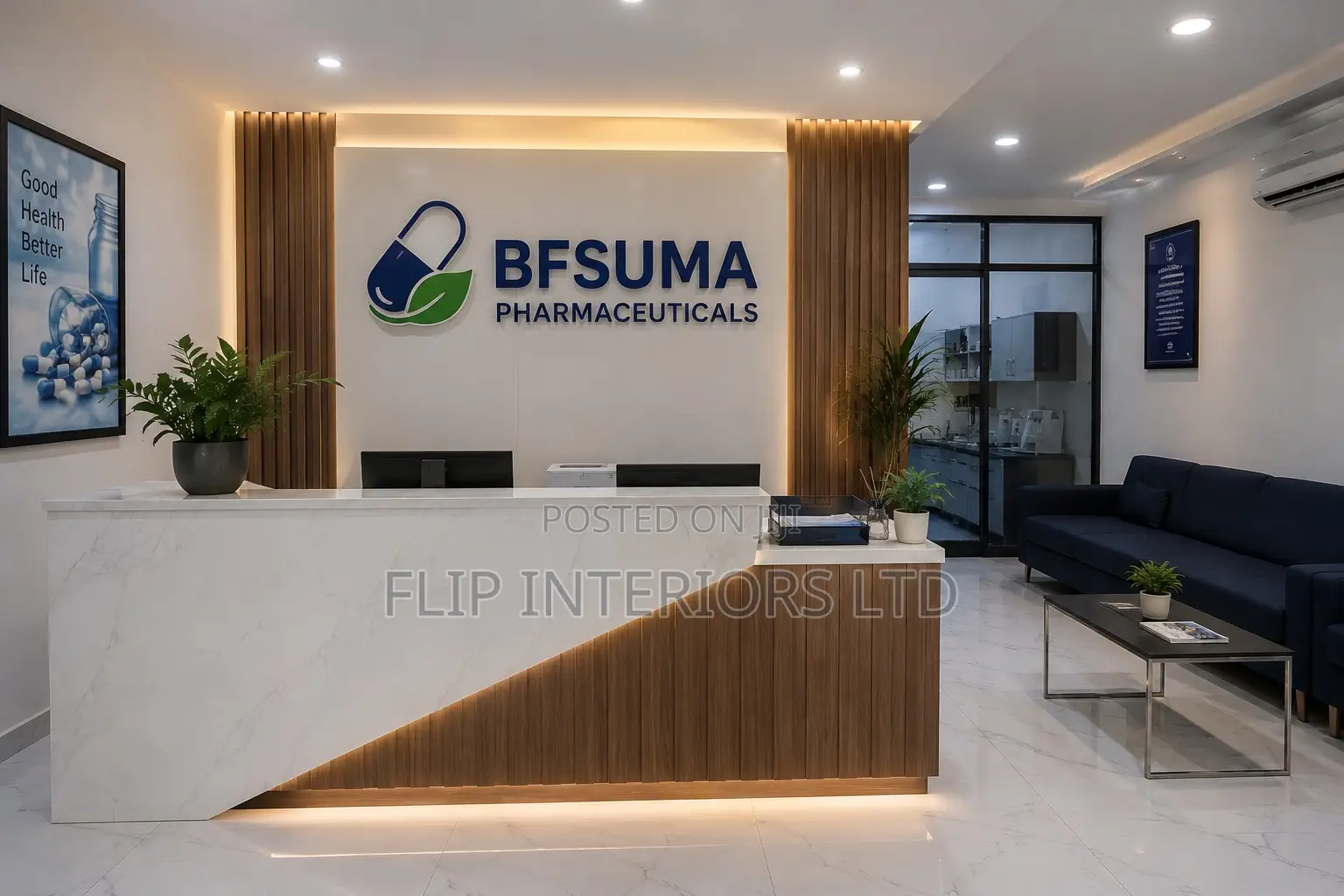 Reception Area Interior Design