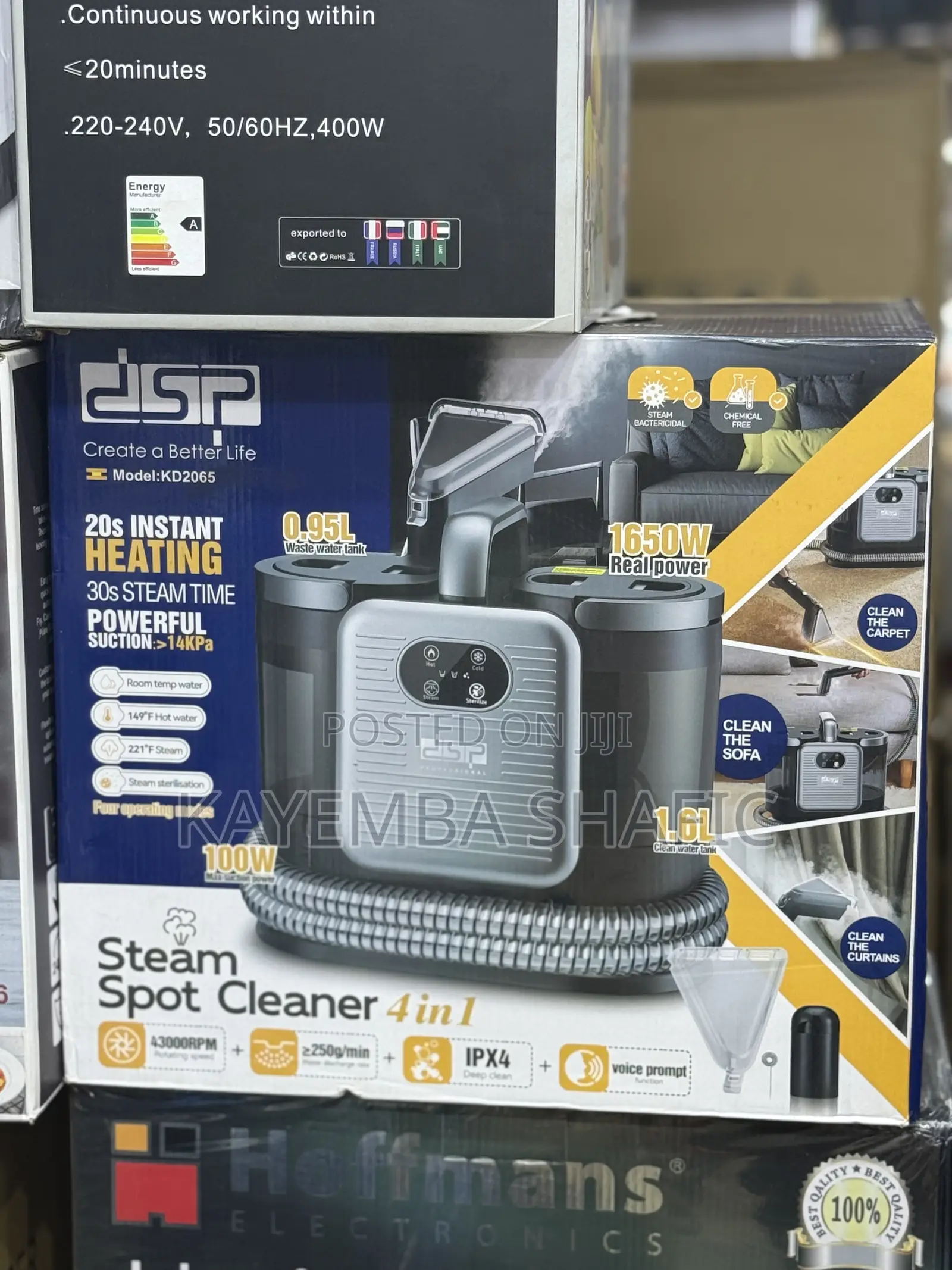 DSP Kd2065 Vacuum Steam Spot Cleaner