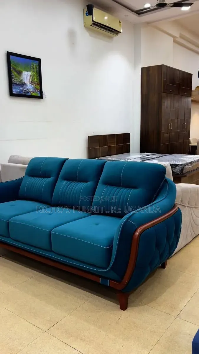 Sofa Set Blue in Colour