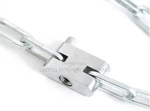 Metal Chain With Lock and Key for Doors and Bicycles