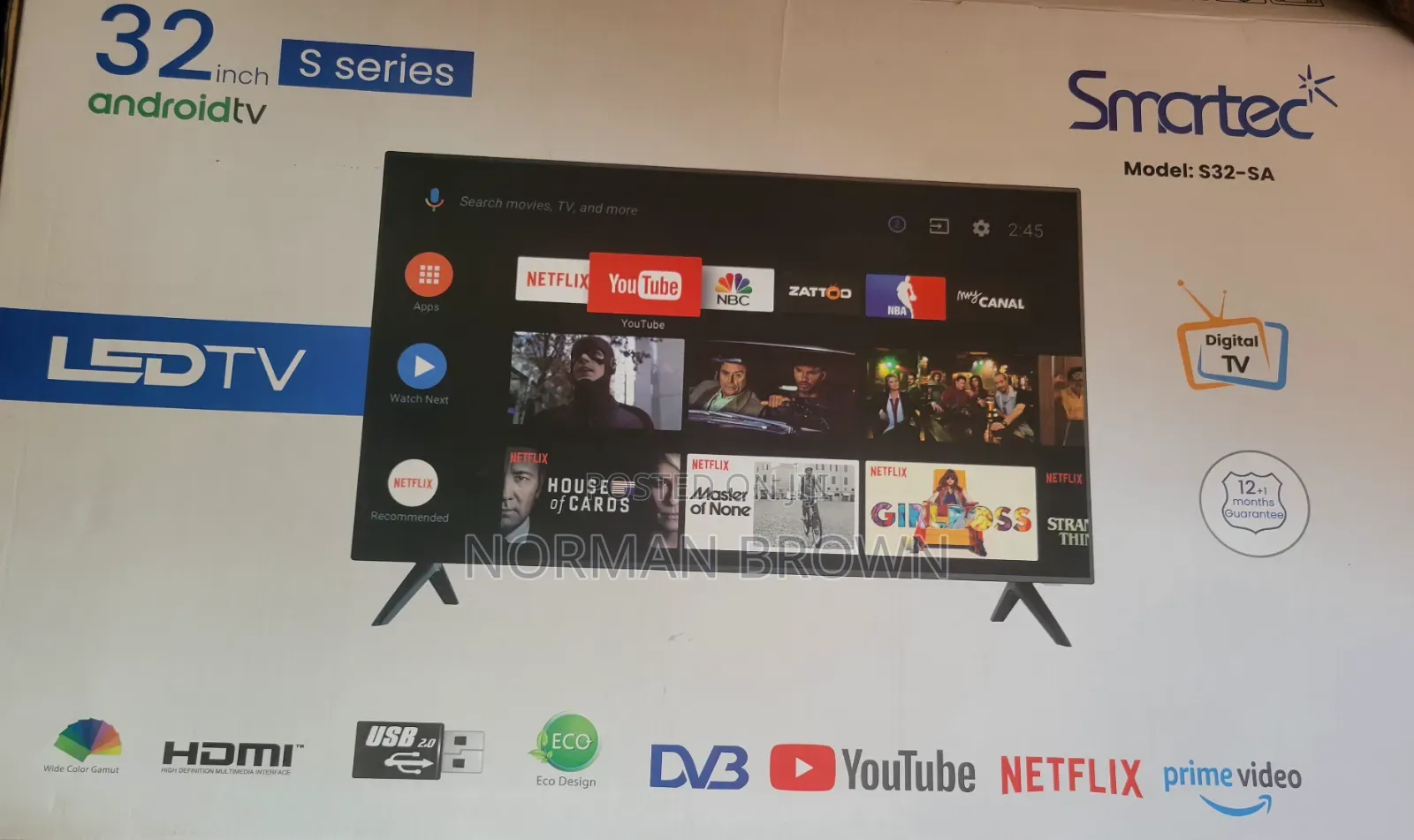 Smartec Model: S32-Sa 32 inches