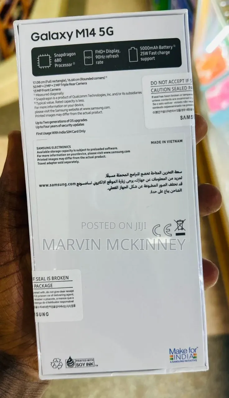 New Samsung Galaxy M14 128 GB Blue