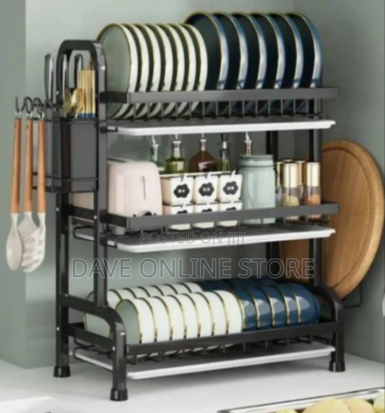 Multi-Tier Kitchen Storage and Drying Rack