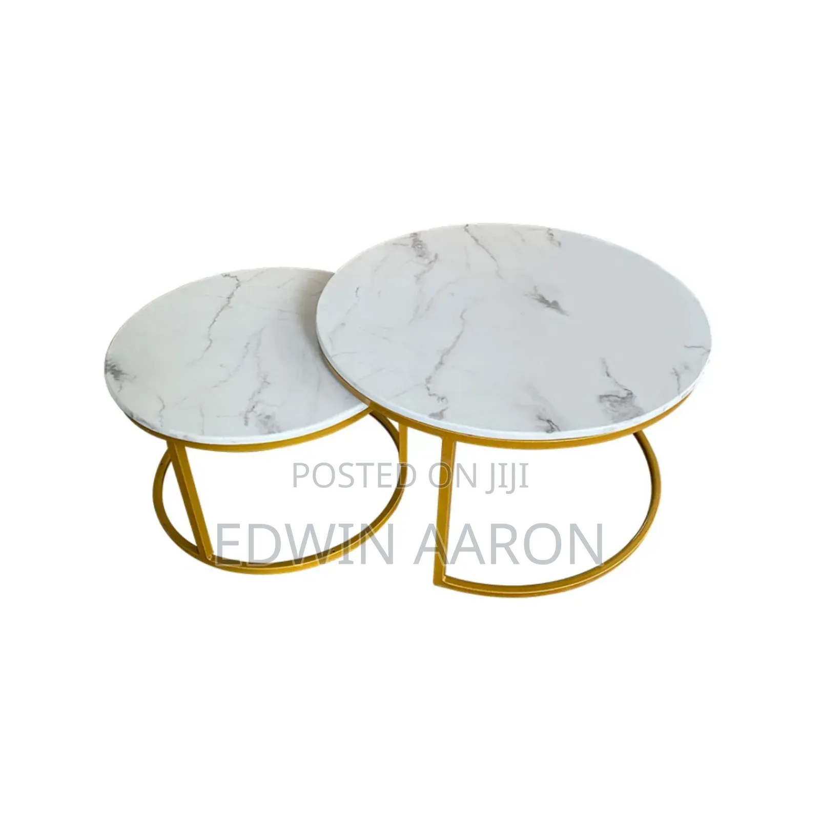 2pc Wooden Top Centre Table Set