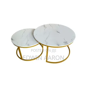 2pc Wooden Top Centre Table Set