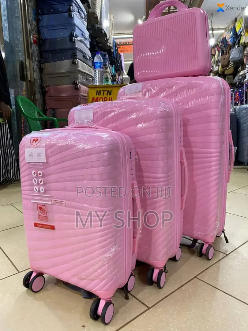 Pink Suitcases for Travel - Set of 4pslcs