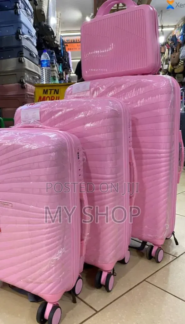 Pink Suitcases for Travel - Set of 4pslcs