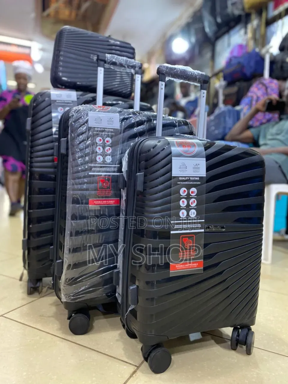 Classic Kwanjula Suitcase Set – 4pcs Travel Bags With Wheels