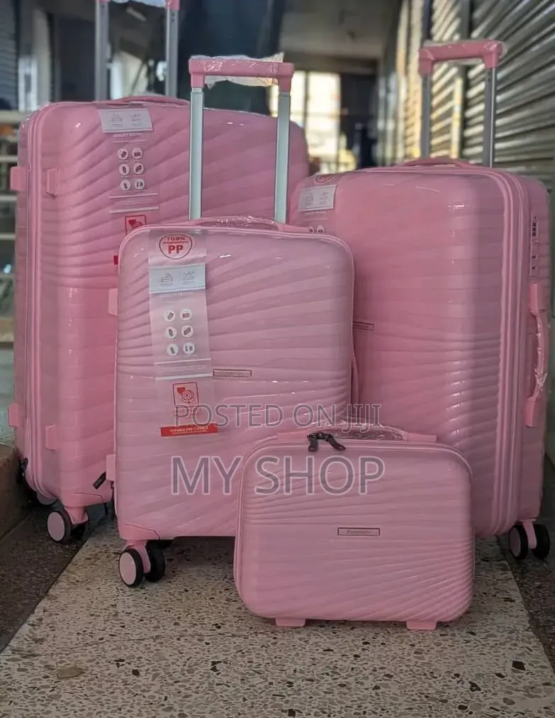 Elegant 4pcs Suitcase Set for Pregnant Women Baby Shopping (Pink)