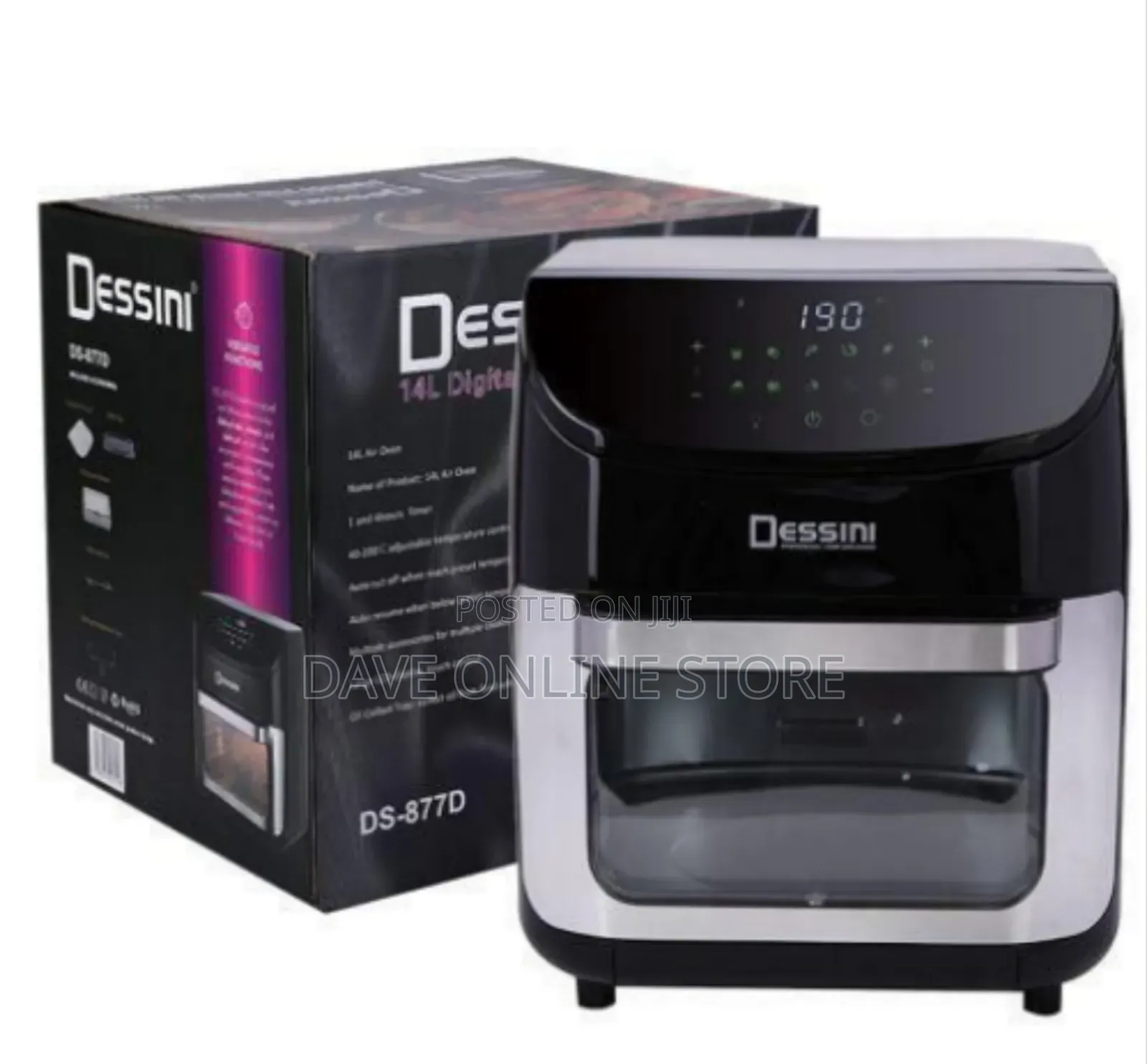 Dessini Dessini 1700w 14 Liter Air Fryer Oven With Touch Screen