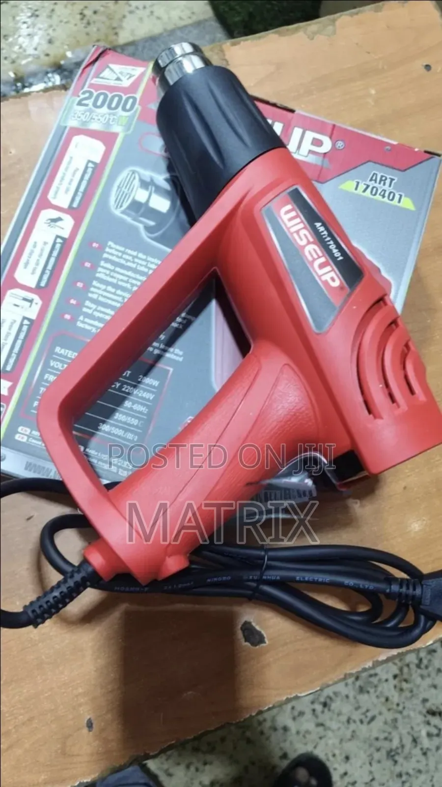 2000w Hot Air Gun Heater Temperature Adjustable Hot Air Bl