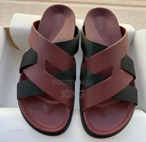 Hermès Kazimir Sandals in Noir Black, Brown