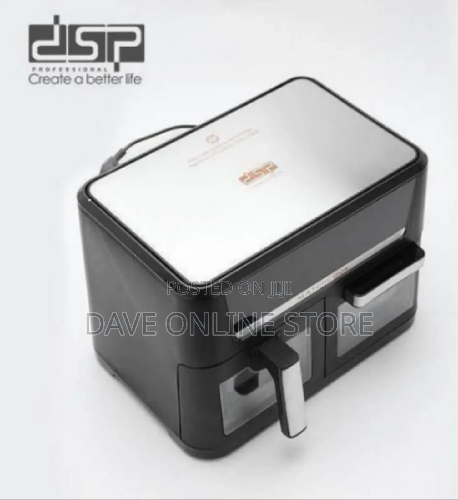 DSP Powerful 2-in-1 Dual-Basket Air Fryer Oven, 14l (Model Kb2188)