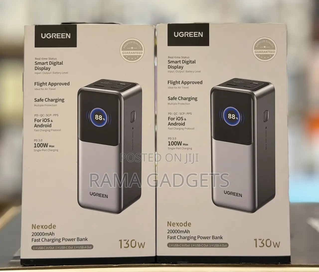 Ugreen Nexode 20000mah 130w Fast Charging Power Bank.