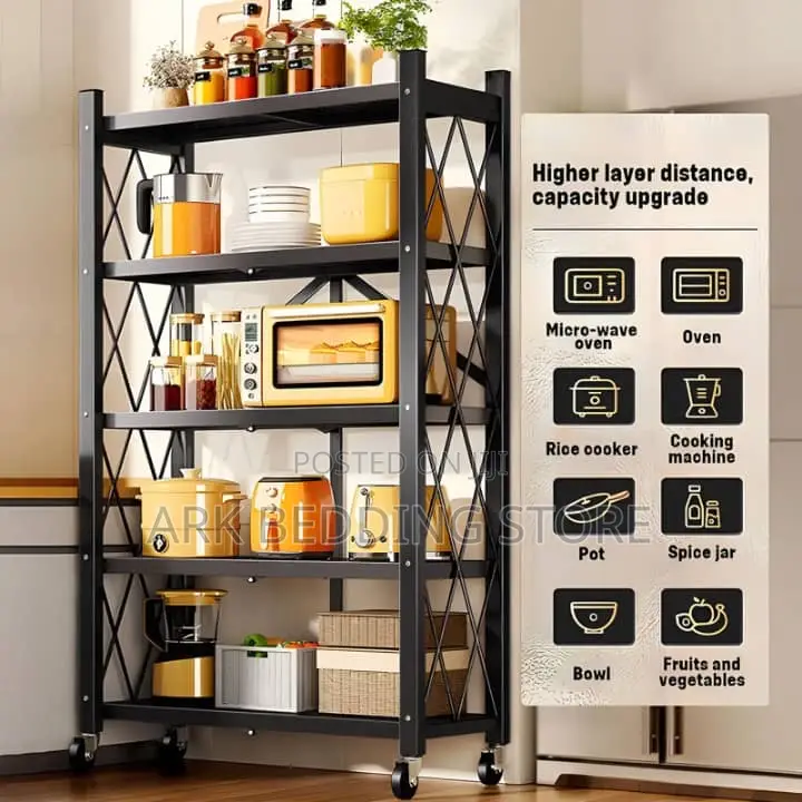 Angle 5-Tier Foldable Storage Rack