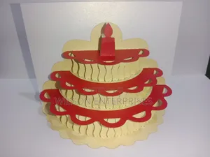 Handmade 3d Pop-Up (Layered Cake) Greeting Card