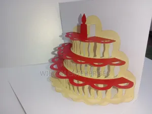 Handmade 3d Pop-Up (Layered Cake) Greeting Card