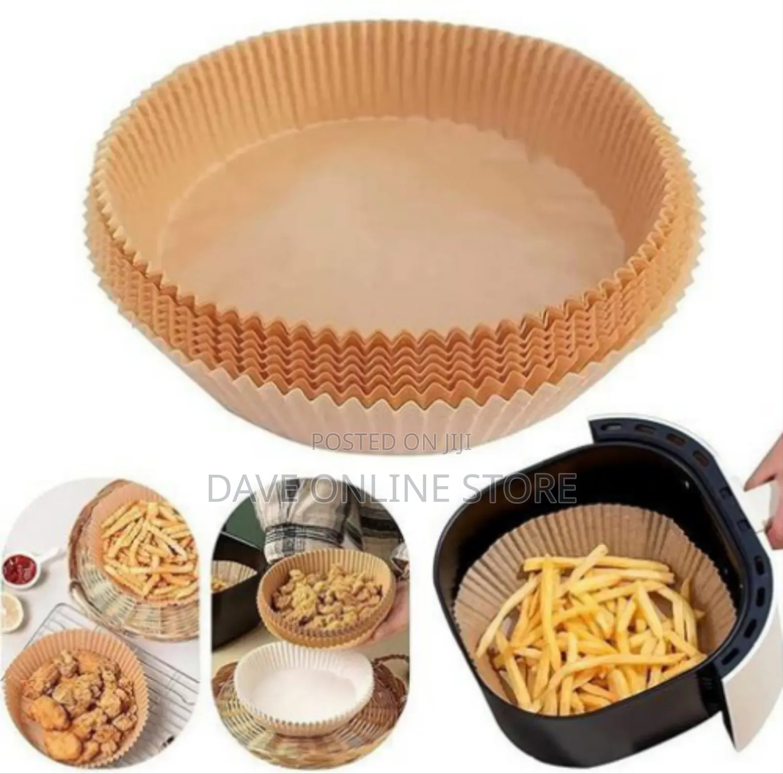 Disposable Air Fryer Parchment Paper Liners (Round)