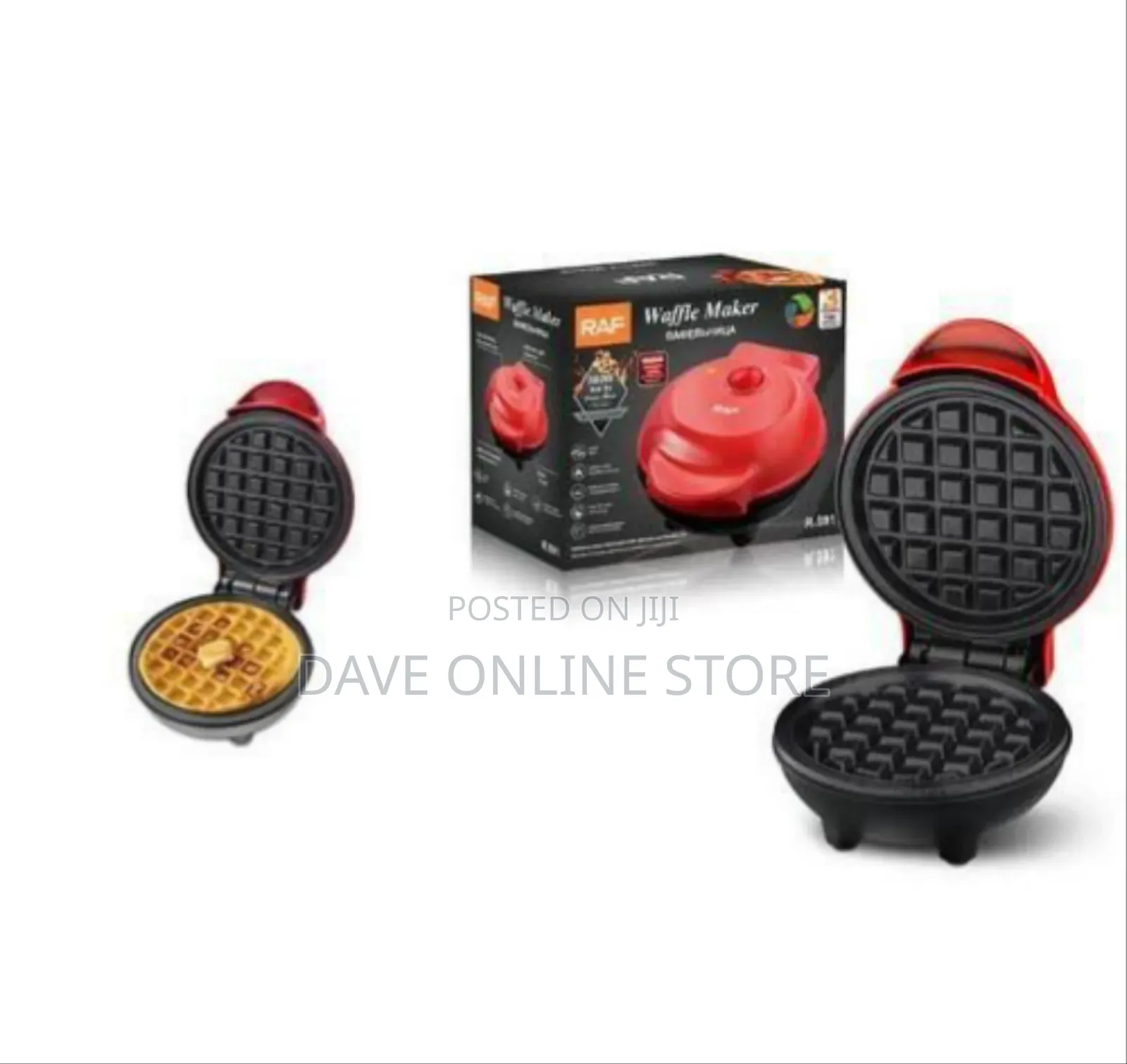Raf Compact Non-Stick Mini Waffle Maker