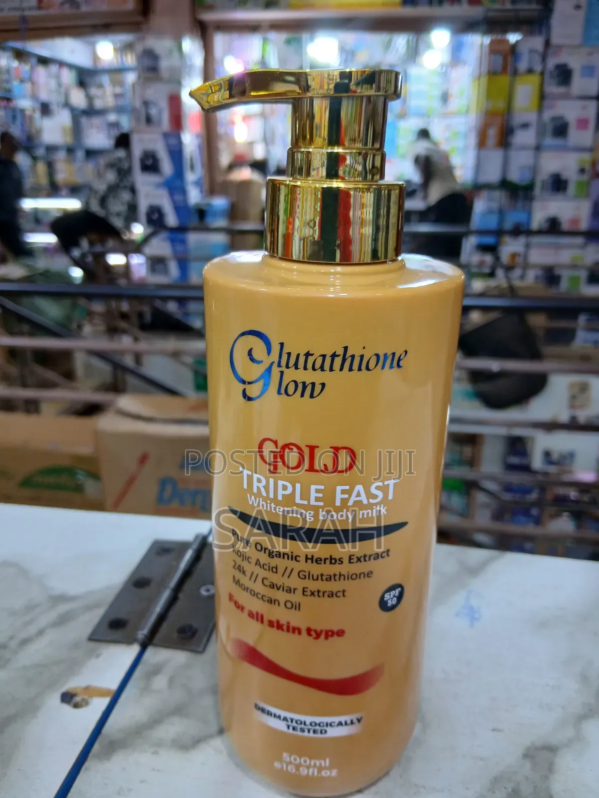 Glutathione Glow Gold Triple Fast Whitening Body Milk Lotion
