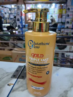 Glutathione Glow Gold Triple Fast Whitening Body Milk Lotion