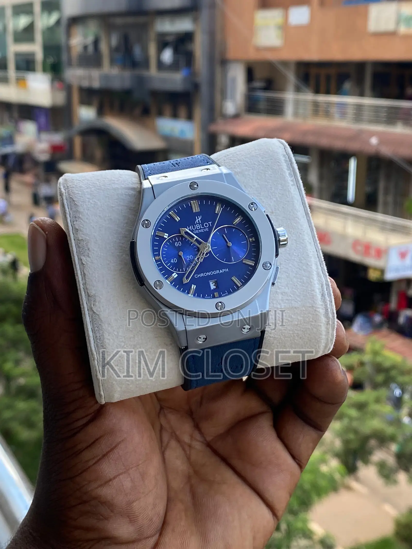 Leather Blue Watch