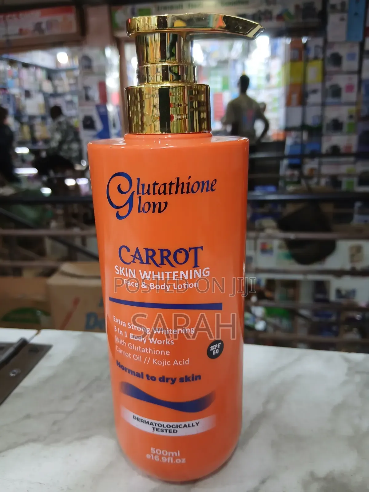 Glutathione Glow Carrot Skin Whitening Face Body Lotion.