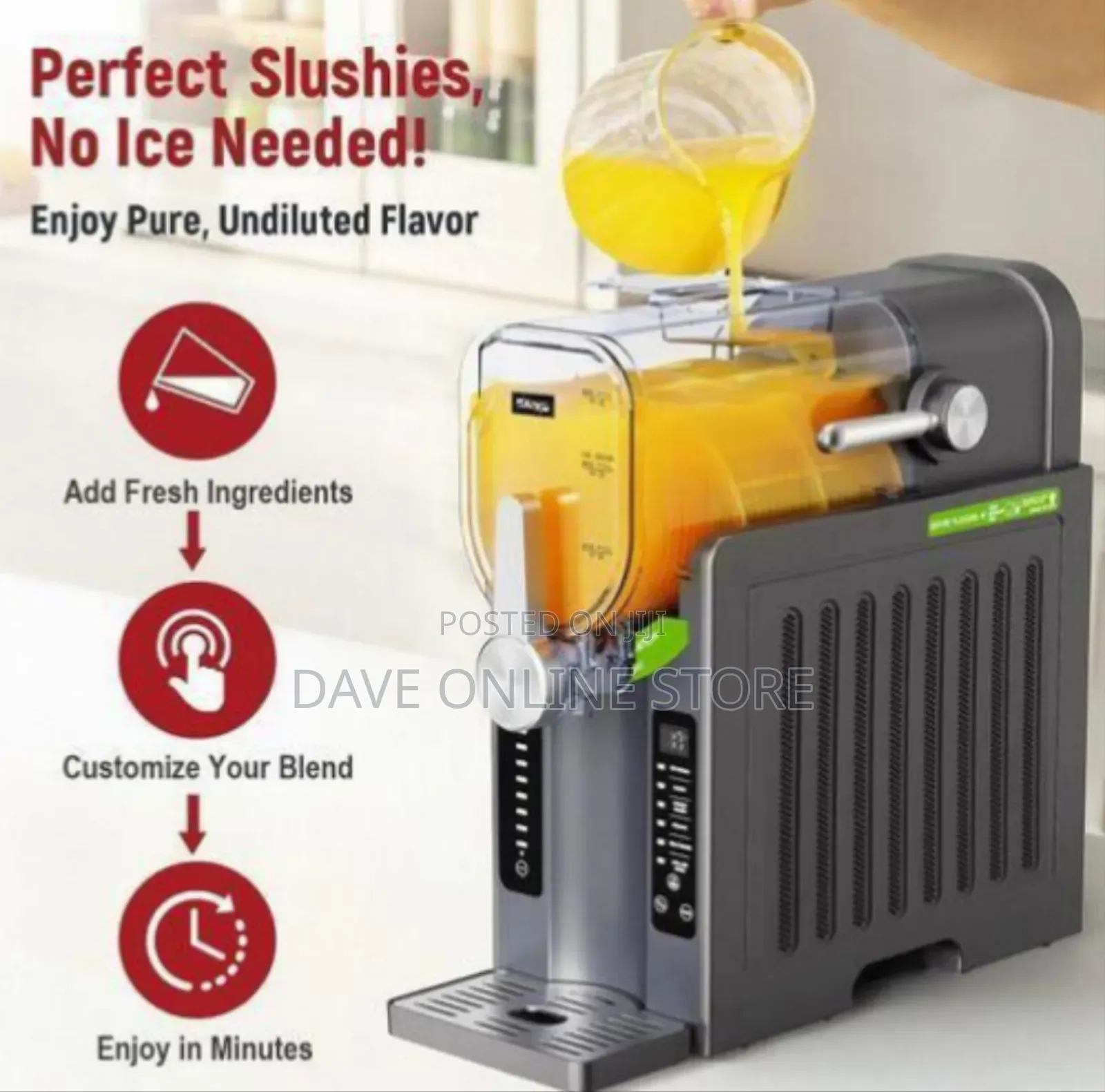 Professional Frozen Beverage and Slushie Machine - Multicolor