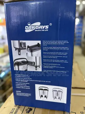 Daydays 15l Twin Hot and Cold Stainless Steel Water Jug.