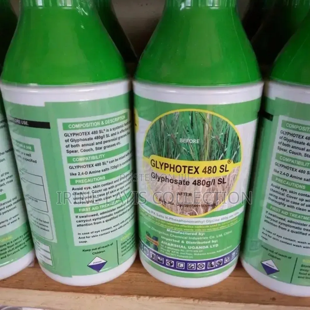 Liter Bottle Of Glyphoma 480 Sl, A Systemic, Non-selective Herbicide